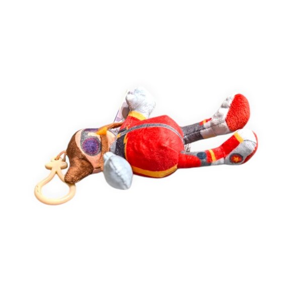 SONIC PRIME NETFLIX Plush Clip-On 15cm 6" Dr. Eggman Keyring Toy - NEW with Tags - Picture 3 of 6